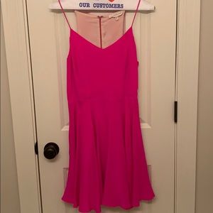 A-line Hot Pink Dress